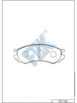 Brake Pad Set, disc brake (FD1162)