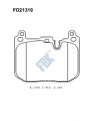 Brake Pad Set, disc brake (FD21310)