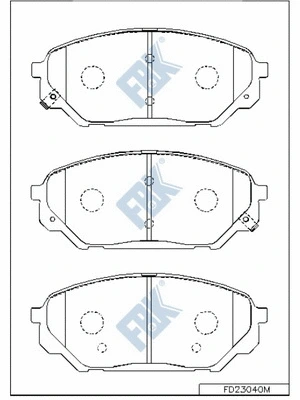 Brake Pad Set, disc brake (FD23040M)