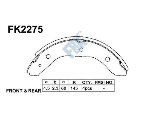 Brake Shoe Set (FK2275)