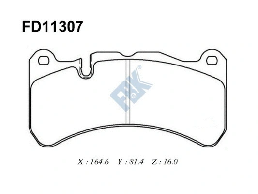 Brake Pad Set, disc brake (FD11307)