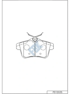 Brake Pad Set, disc brake (FD12035)