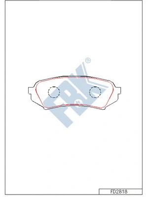 Brake Pad Set, disc brake (FD2818)