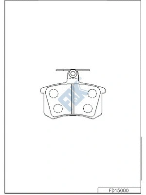 Brake Pad Set, disc brake (FD15000)