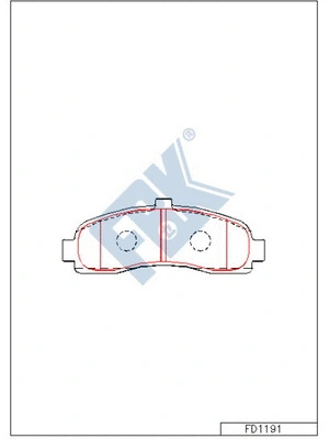 Brake Pad Set, disc brake (FD1191)