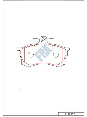 Brake Pad Set, disc brake (FD6087)