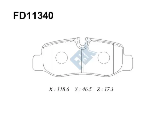 Brake Pad Set, disc brake (FD11340)