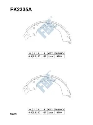 Brake Shoe Set (FK2335A)