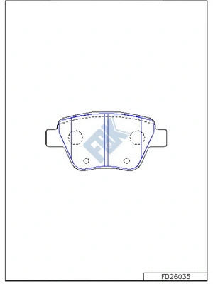 Brake Pad Set, disc brake (FD26035)