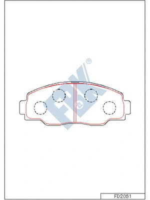 Brake Pad Set, disc brake (FD2081)