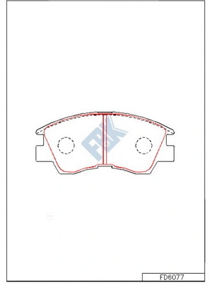 Brake Pad Set, disc brake (FD6077)