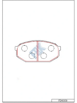 Brake Pad Set, disc brake (FD6009)