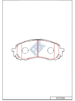 Brake Pad Set, disc brake (FD7058)