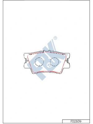Brake Pad Set, disc brake (FD2839)