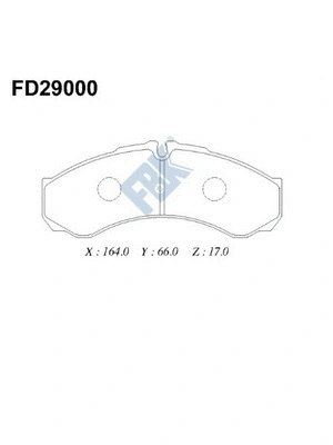 Brake Pad Set, disc brake (FD29000)