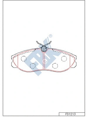 Brake Pad Set, disc brake (FD1213)