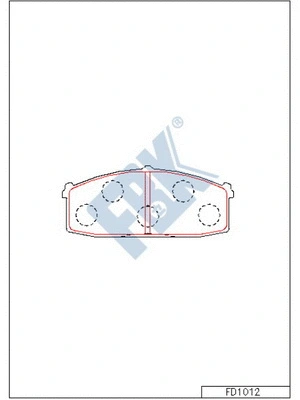 Brake Pad Set, disc brake (FD1012)