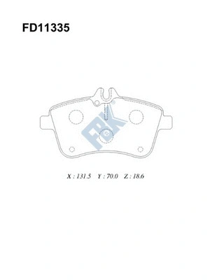 Brake Pad Set, disc brake (FD11335)