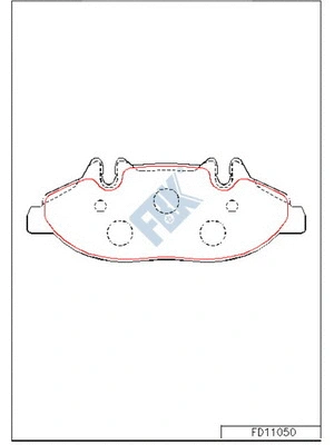 Brake Pad Set, disc brake (FD11050)