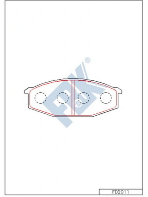 Brake Pad Set, disc brake (FD2011)