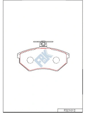 Brake Pad Set, disc brake (FD21012)