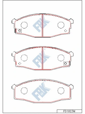 Brake Pad Set, disc brake (FD1823M)