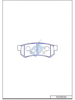 Brake Pad Set, disc brake (FD35044)