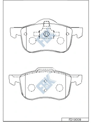 Brake Pad Set, disc brake (FD19009)