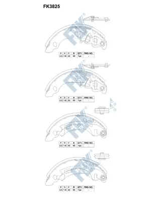 Brake Shoe Set (FK3825)