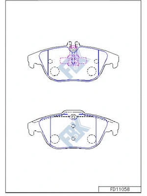 Brake Pad Set, disc brake (FD11058)
