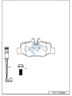 Brake Pad Set, disc brake (FD11065MA)