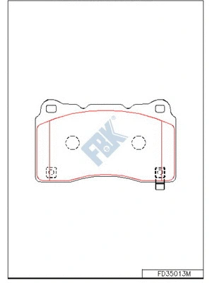 Brake Pad Set, disc brake (FD35013M)