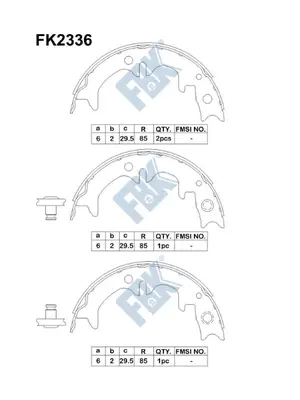 Brake Shoe Set (FK2336)