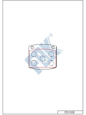 Brake Pad Set, disc brake (FD1008)