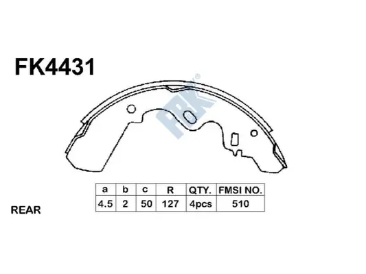 Brake Shoe Set (FK4431)