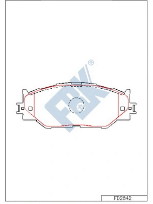 Brake Pad Set, disc brake (FD2842)