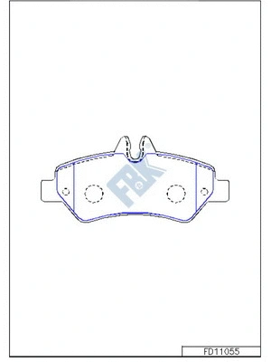 Brake Pad Set, disc brake (FD11055)