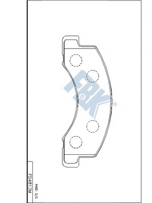 Brake Pad Set, disc brake (FD4813M)