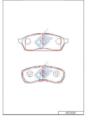 Brake Pad Set, disc brake (FD7031)
