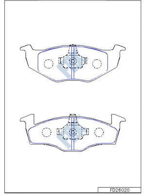 Brake Pad Set, disc brake (FD26020)