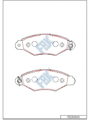Brake Pad Set, disc brake (FD30000)
