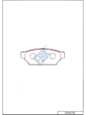 Brake Pad Set, disc brake (FD6078)