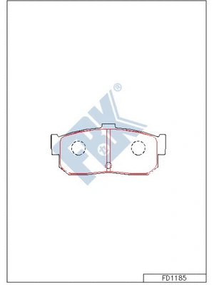 Brake Pad Set, disc brake (FD1185)