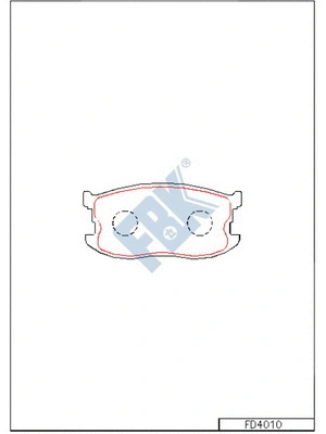 Brake Pad Set, disc brake (FD4010)