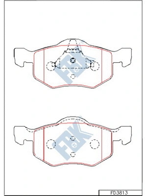 Brake Pad Set, disc brake (FD3813)