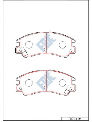 Brake Pad Set, disc brake (FD7011M)