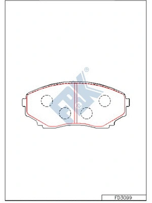 Brake Pad Set, disc brake (FD3099)