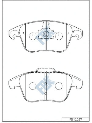 Brake Pad Set, disc brake (FD12027)