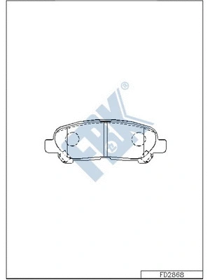 Brake Pad Set, disc brake (FD2868)