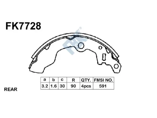 Brake Shoe Set (FK7728)